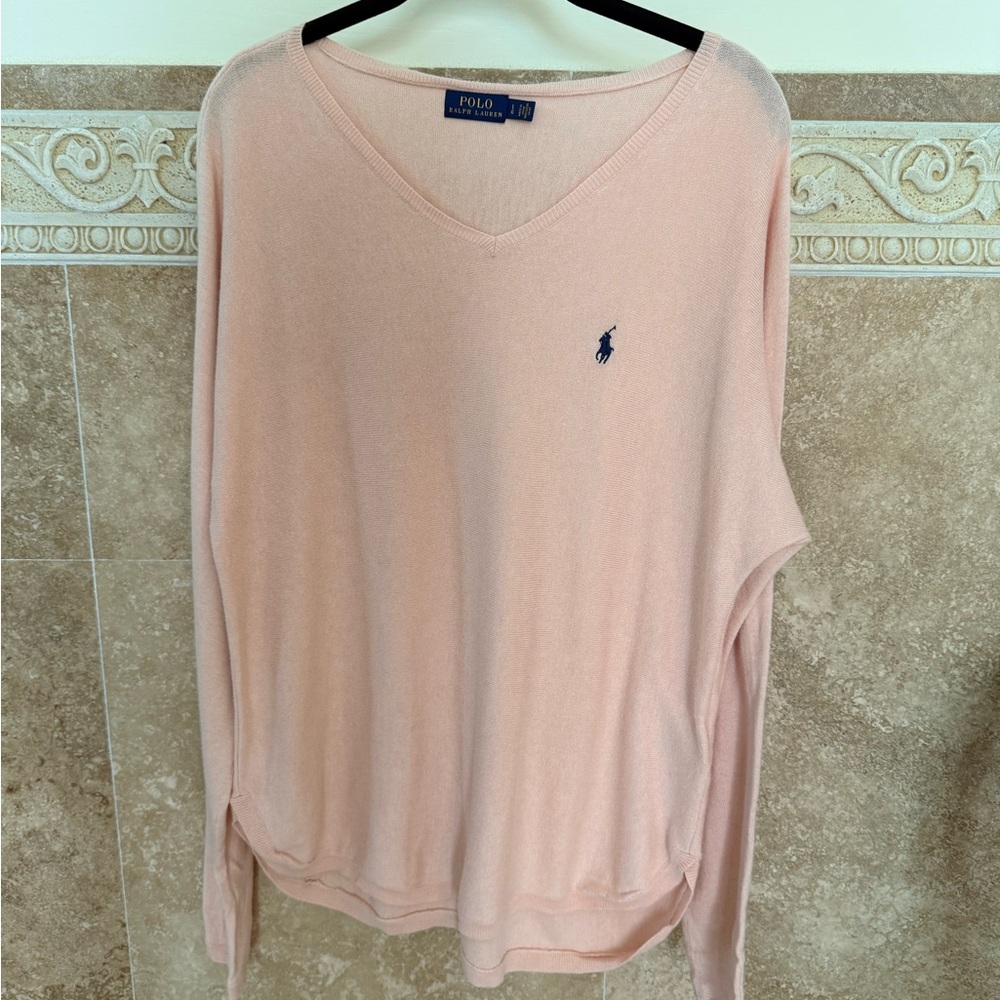 Ralph Lauren Soft Pink Knit Top